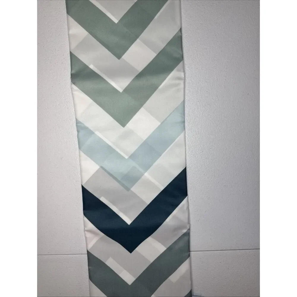 Chevron Pattern Design Fabric Shower Curtain Standard Size With Hooks